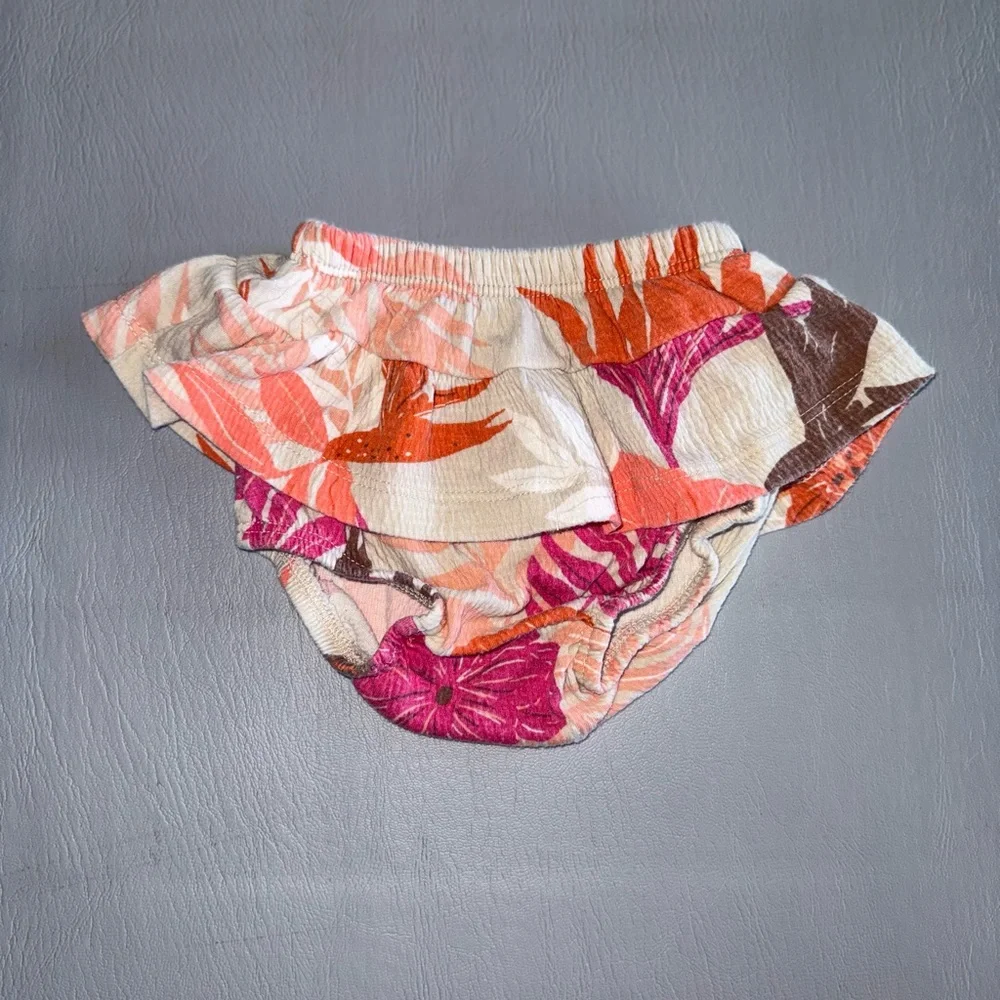 Carter's Pink and Orange Floral Skirt